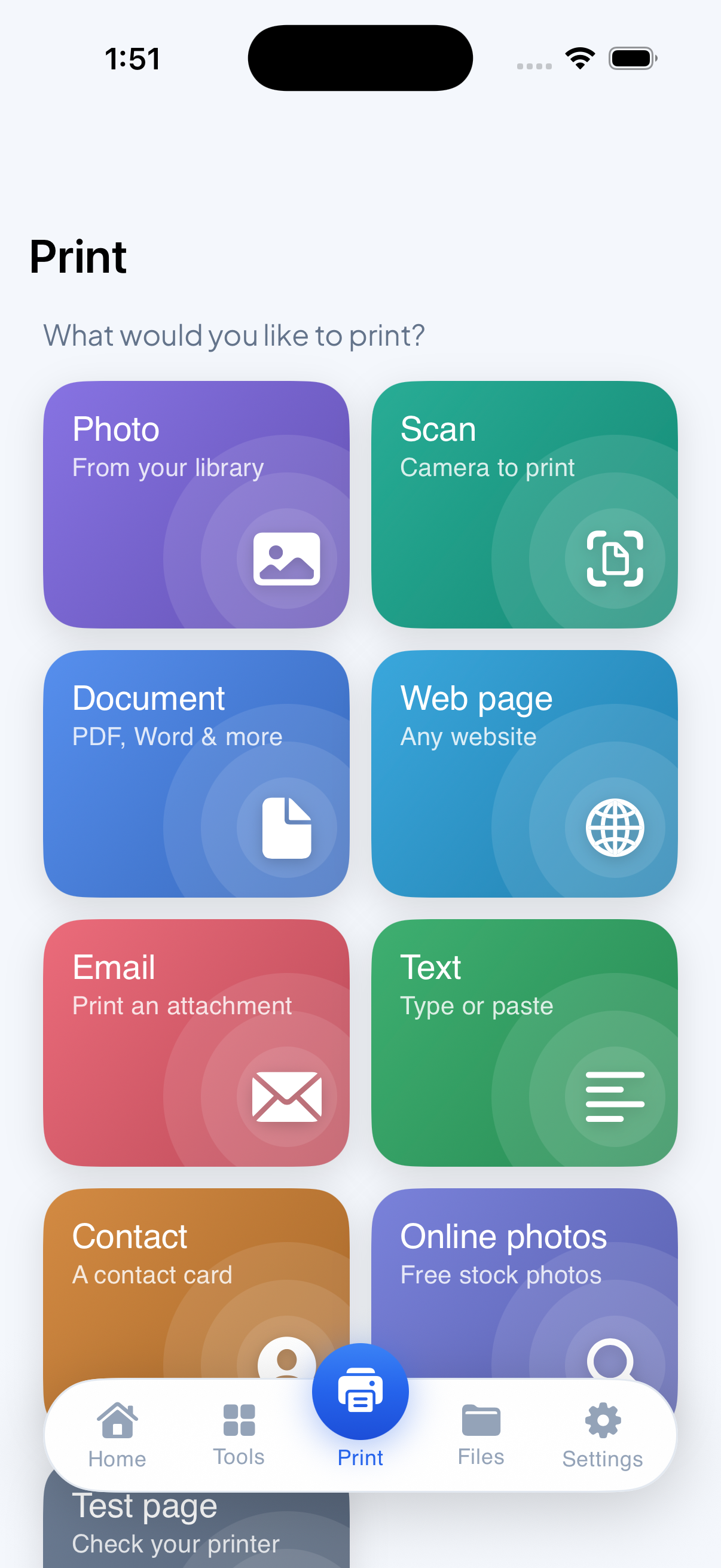 SmartPrint print screen